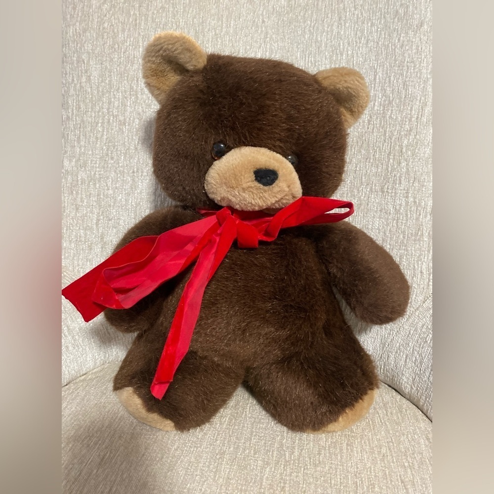 R Dakin & Co  1984 vintage Brown Plush Teddy Bear